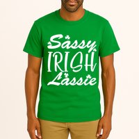 Cute St Pattys Day Sassie Irish Lassie Tall T-Shirt