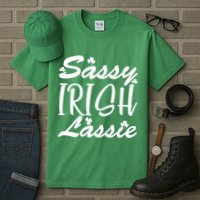 Cute St Pattys Day Sassie Irish Lassie Tall T-Shirt