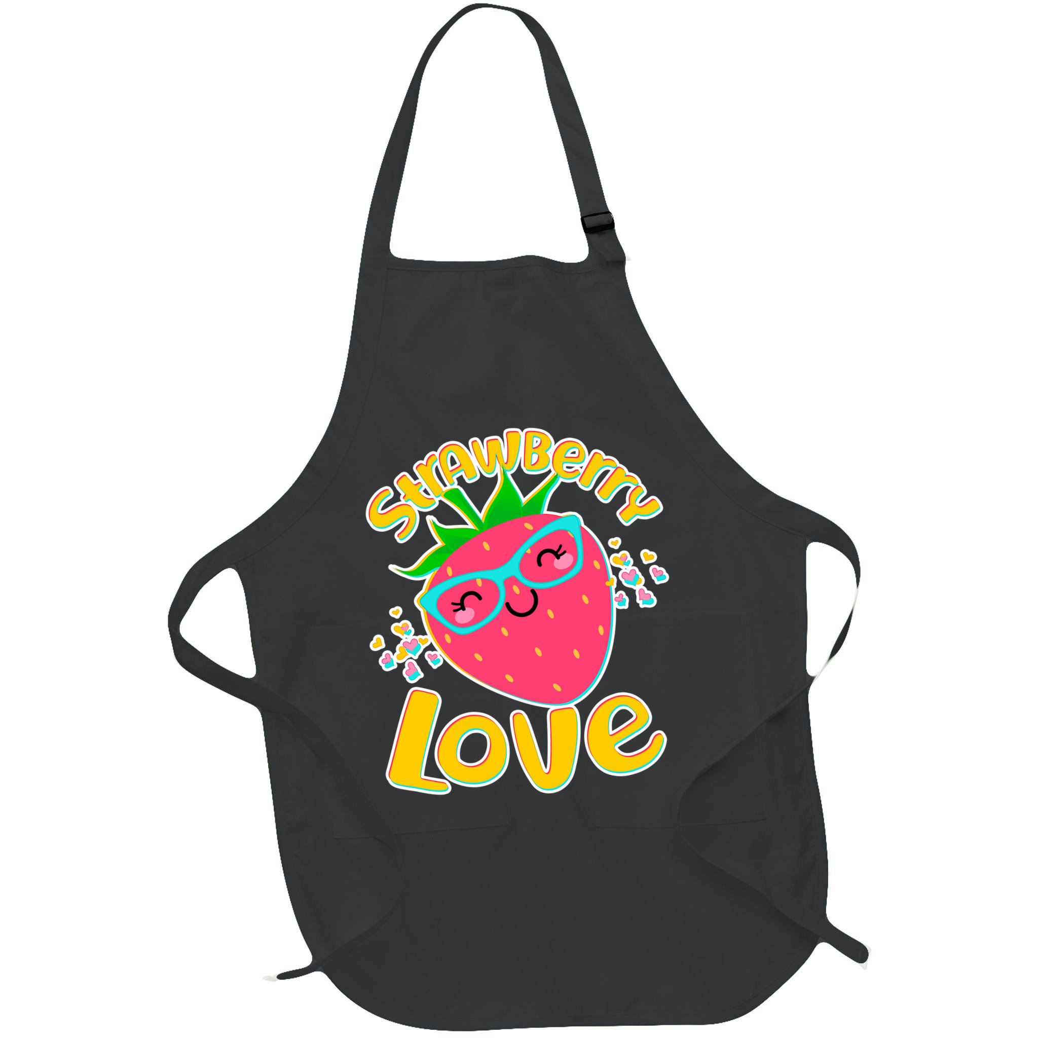 Cute Strawberry Love Apron