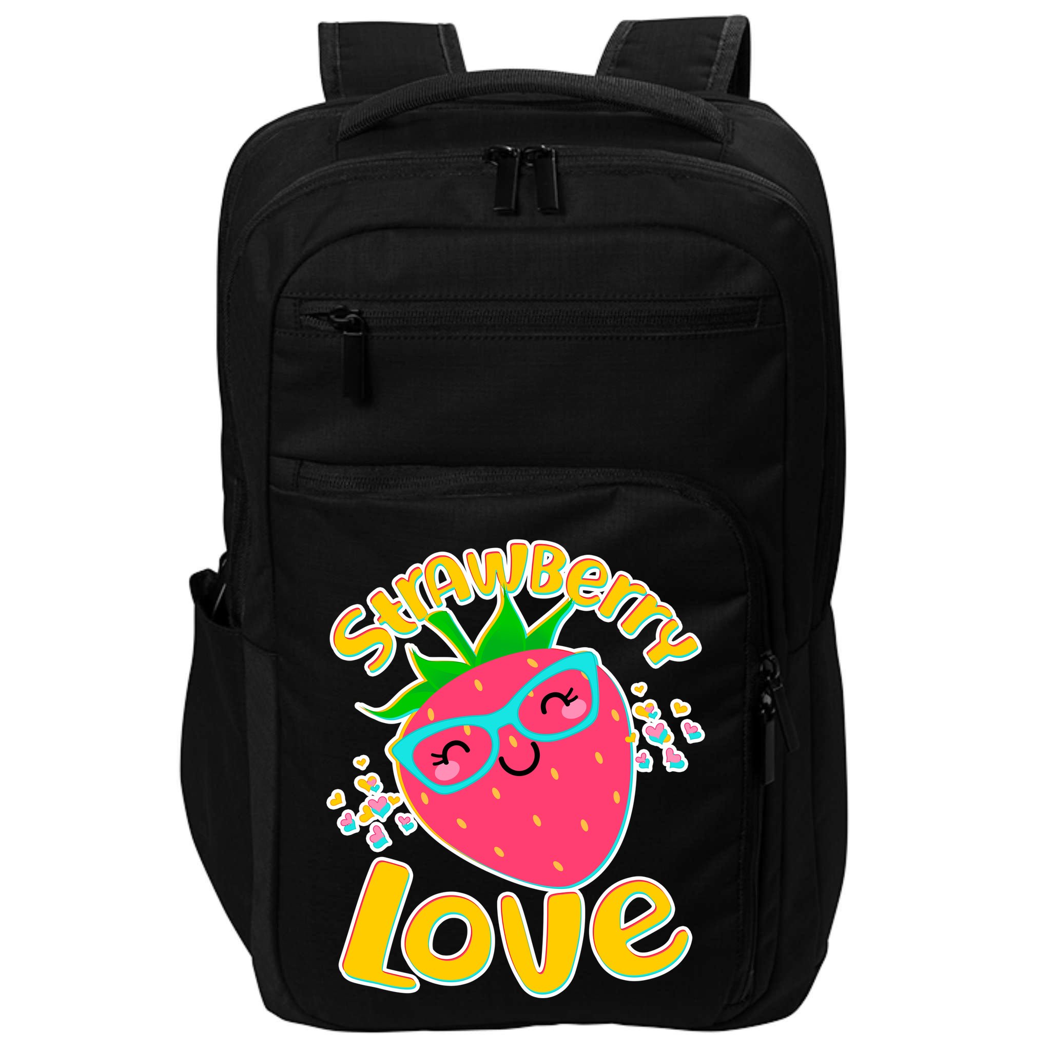Cute Strawberry Love Impact Tech Backpack