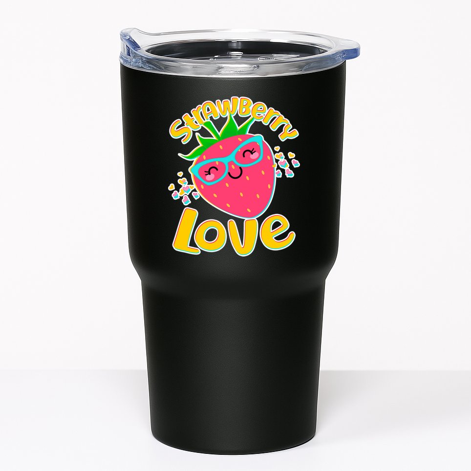 Cute Strawberry Love Tumbler