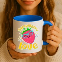 Cute Strawberry Love Mug