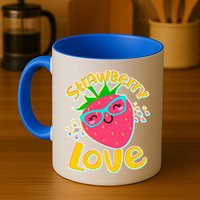 Cute Strawberry Love Mug