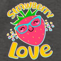 Cute Strawberry Love Vector Backpack