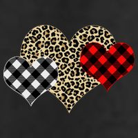 Cute Stylish Leopard Plaid Print Valentine Hearts Adult Drive Performance Visor