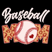 Cute Stylish Leopard Print Baseball Mom Backpack