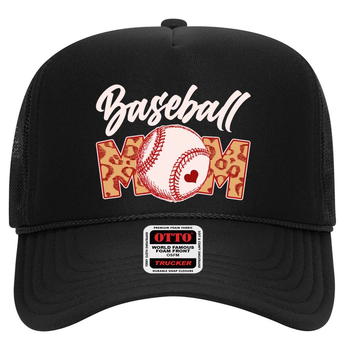 Cute Stylish Leopard Print Baseball Mom Trucker Hat
