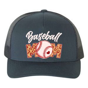 Cute Stylish Leopard Print Baseball Mom Yupoong Adult 5-Panel Trucker Hat