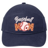 Cute Stylish Leopard Print Baseball Mom 7-Panel Snapback Hat