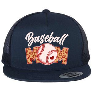 Cute Stylish Leopard Print Baseball Mom Flat Bill Trucker Hat