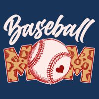 Cute Stylish Leopard Print Baseball Mom Poster