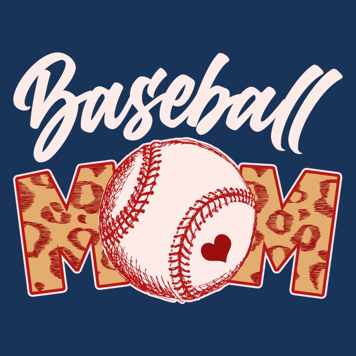 Cute Stylish Leopard Print Baseball Mom Poster
