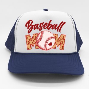 Cute Stylish Leopard Print Baseball Mom Trucker Hat