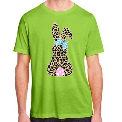 Cute Stylish Leopard Print Easter Bunny Adult ChromaSoft Performance T-Shirt