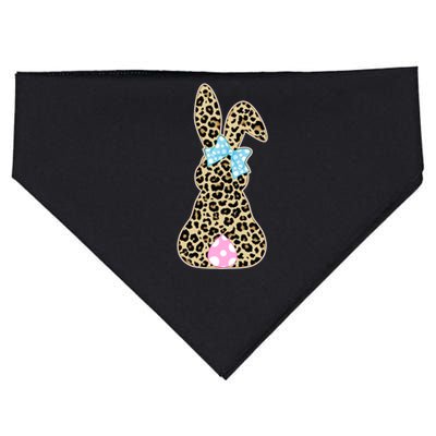 Cute Stylish Leopard Print Easter Bunny USA-Made Doggie Bandana