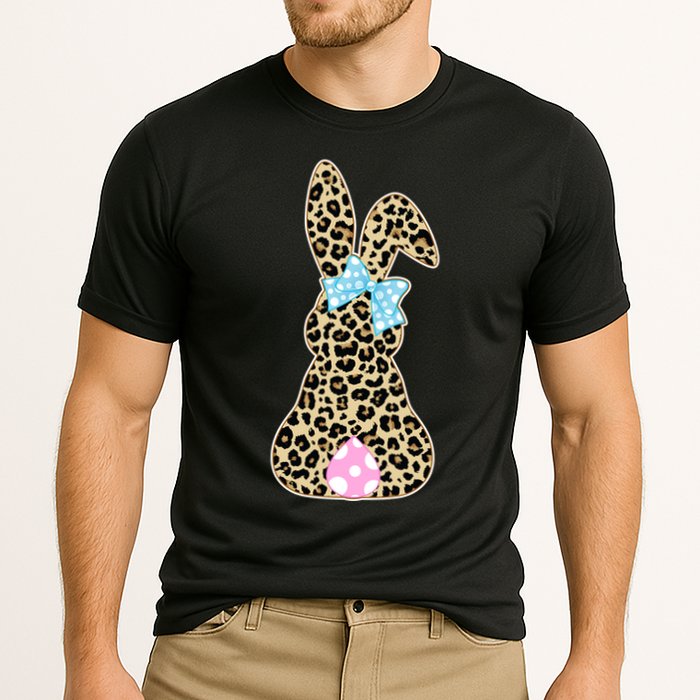 Cute Stylish Leopard Print Easter Bunny Performance Shirt