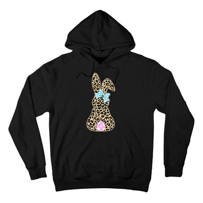 Cute Stylish Leopard Print Easter Bunny Hoodie