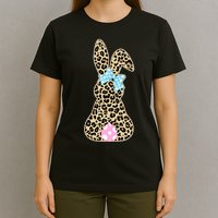 Cute Stylish Leopard Print Easter Bunny T-Shirt