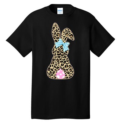 Cute Stylish Leopard Print Easter Bunny Tall T-Shirt