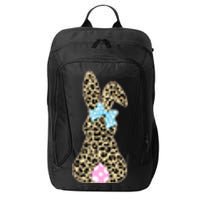 Cute Stylish Leopard Print Easter Bunny City Backpack