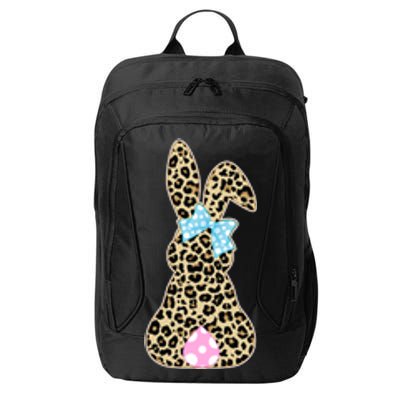 Cute Stylish Leopard Print Easter Bunny City Backpack