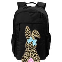 Cute Stylish Leopard Print Easter Bunny Daily Commute Backpack