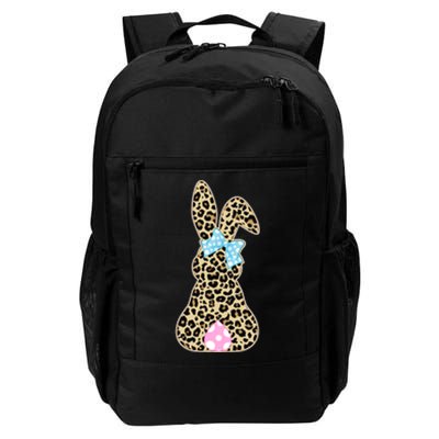 Cute Stylish Leopard Print Easter Bunny Daily Commute Backpack