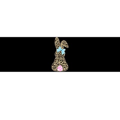 Cute Stylish Leopard Print Easter Bunny Bumper Sticker