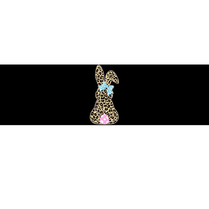 Cute Stylish Leopard Print Easter Bunny Bumper Sticker