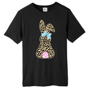 Cute Stylish Leopard Print Easter Bunny Tall Fusion ChromaSoft Performance T-Shirt