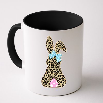 Cute Stylish Leopard Print Easter Bunny Mug