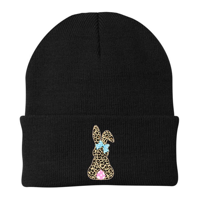 Cute Stylish Leopard Print Easter Bunny Beanie
