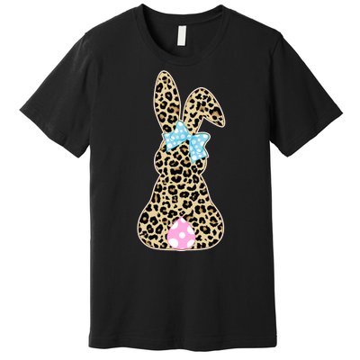 Cute Stylish Leopard Print Easter Bunny Premium T-Shirt