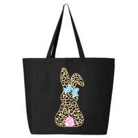 Cute Stylish Leopard Print Easter Bunny 25L Jumbo Tote