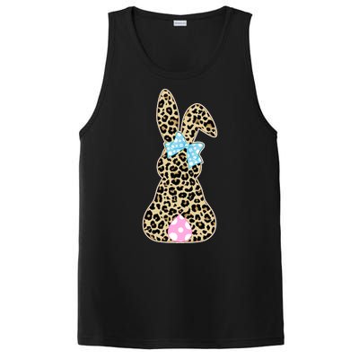 Cute Stylish Leopard Print Easter Bunny PosiCharge Competitor Tank