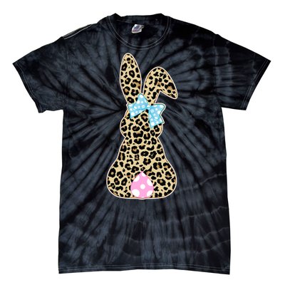 Cute Stylish Leopard Print Easter Bunny Tie-Dye T-Shirt