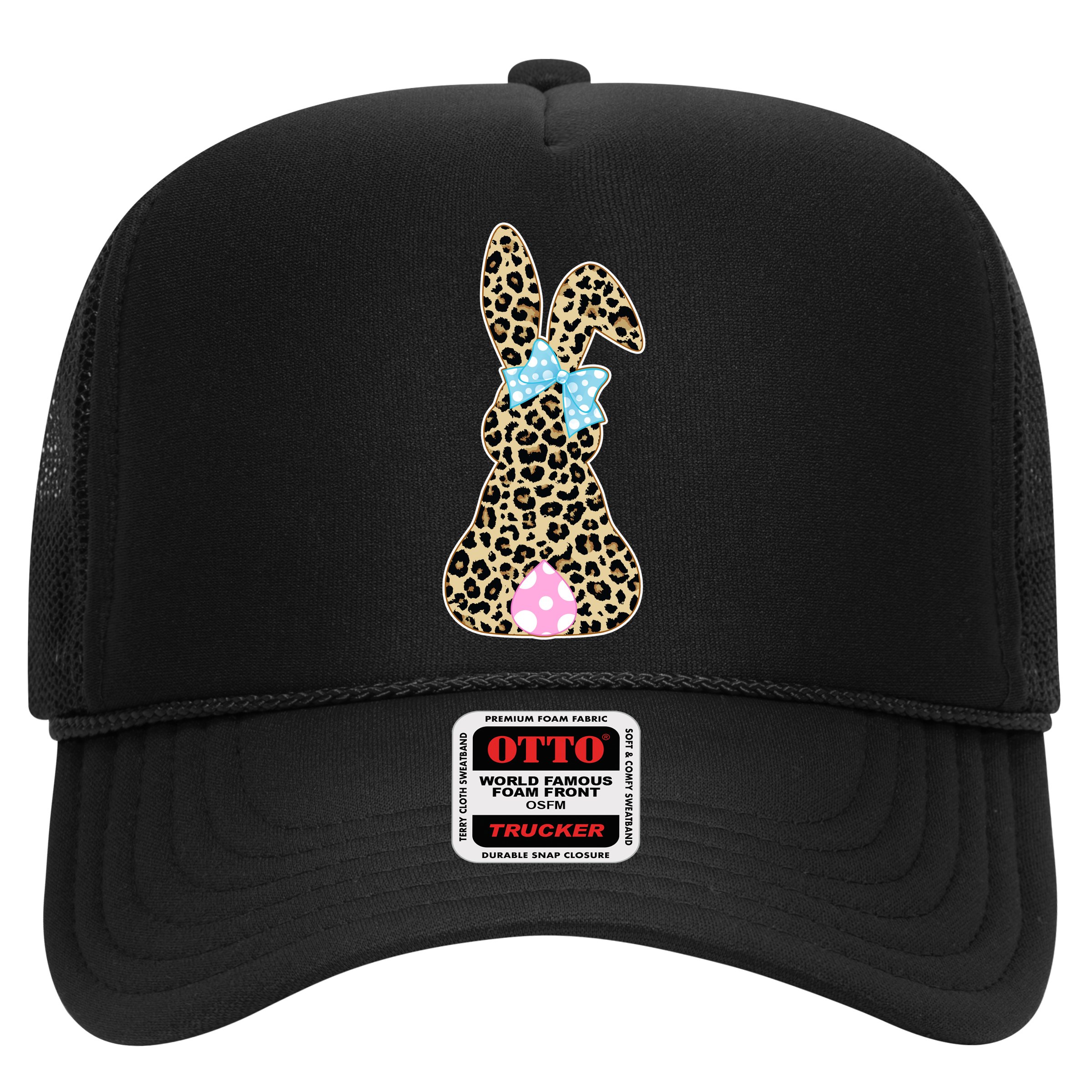 Cute Stylish Leopard Print Easter Bunny Hat