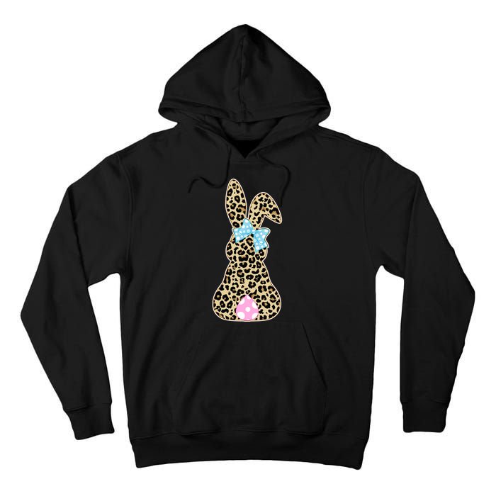 Cute Stylish Leopard Print Easter Bunny Tall Hoodie