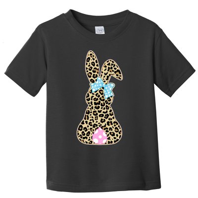Cute Stylish Leopard Print Easter Bunny Toddler T-Shirt