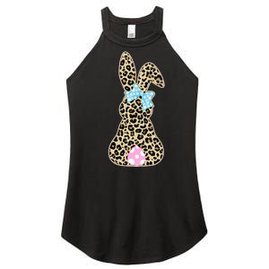 Cute Stylish Leopard Print Easter Bunny Women's Perfect Tri Rocker Tank