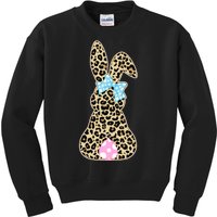 Cute Stylish Leopard Print Easter Bunny Kids Sweatshirt