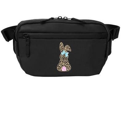 Cute Stylish Leopard Print Easter Bunny Crossbody Pack