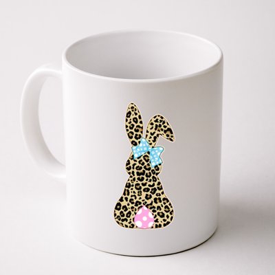 Cute Stylish Leopard Print Easter Bunny Coffee Mug