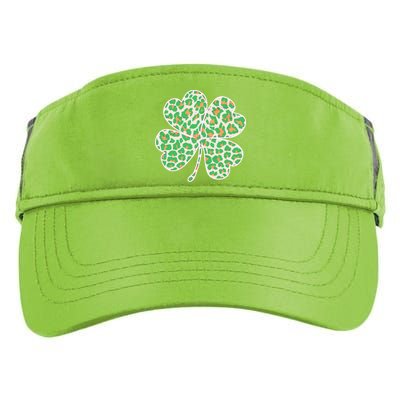 Cute Stylish Leopard Print Shamrock Adult Drive Performance Visor