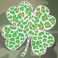 Cute Stylish Leopard Print Shamrock Legacy Tie Dye Trucker Hat