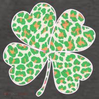 Cute Stylish Leopard Print Shamrock Vector Backpack