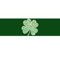 Cute Stylish Leopard Print Shamrock Bumper Sticker