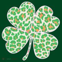Cute Stylish Leopard Print Shamrock Premium T-Shirt