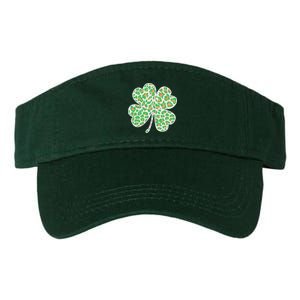 Cute Stylish Leopard Print Shamrock Valucap Bio-Washed Visor