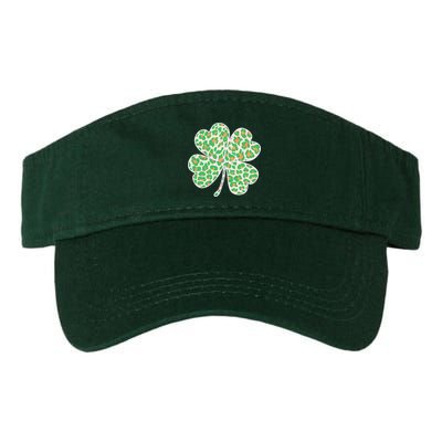 Cute Stylish Leopard Print Shamrock Valucap Bio-Washed Visor